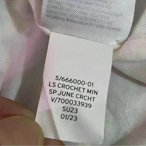 Gap women rainbow 100% cotton crochet lined dress size M Y2K Colorful  Lagenlook - Picture 8 of 11